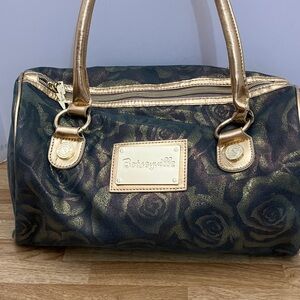Betseyville Metallic Floral Satchel